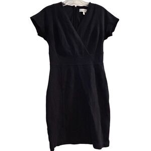 Lark & Ro Women's Size‎ 4 Blue Textured Sheath Dress Knee Length